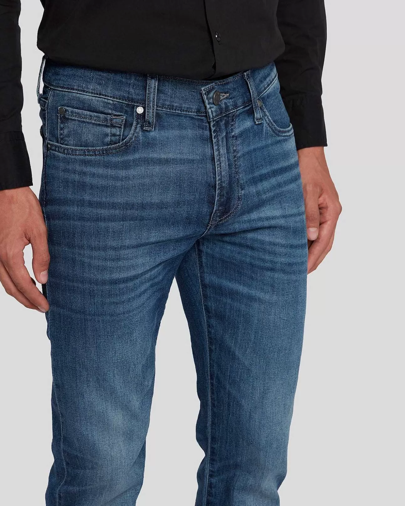 7 For All Mankind Airweft Denim Slimmy In Blitz Store