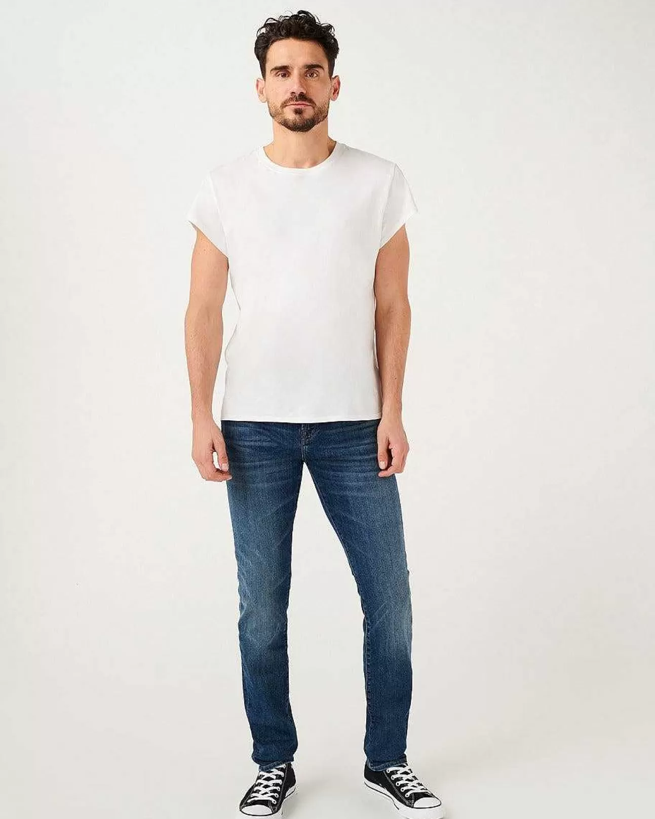 7 For All Mankind Airweft Paxtyn Skinny In Blitz New