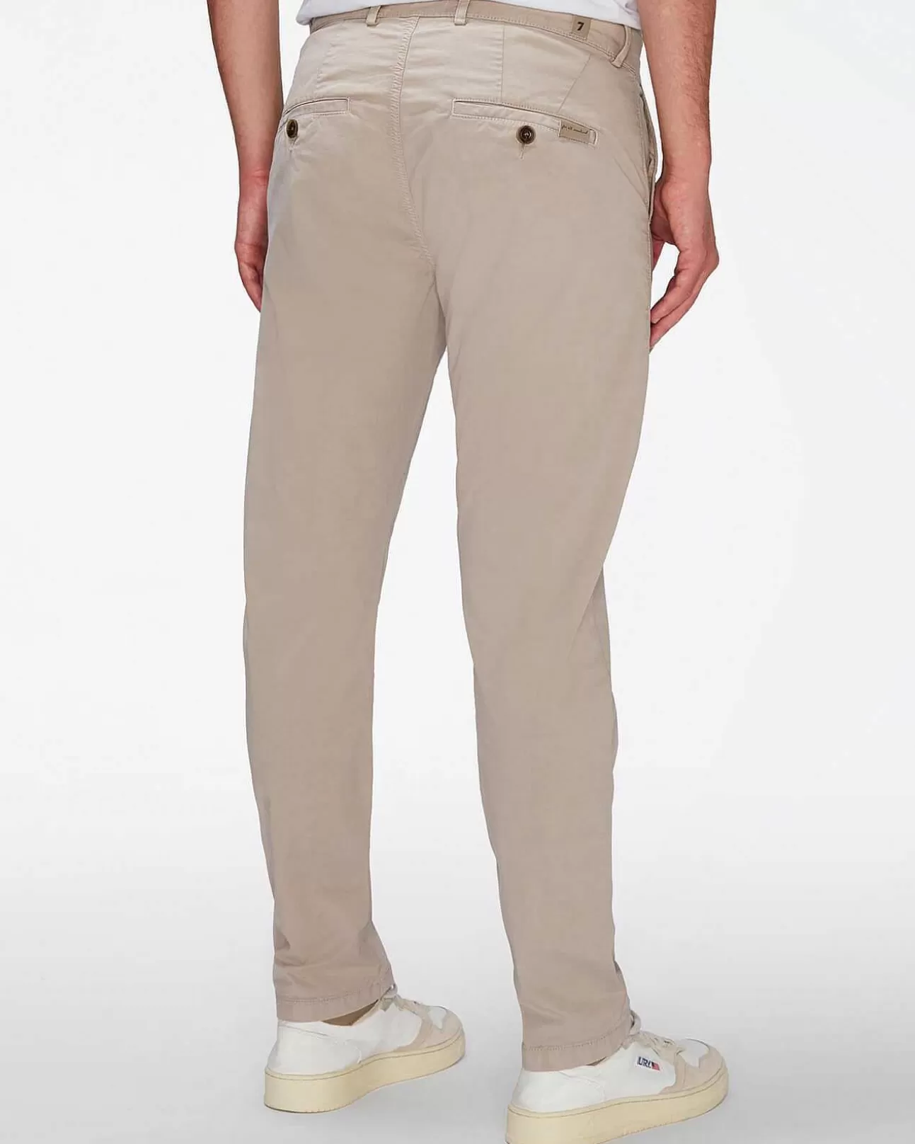 7 For All Mankind Airweft Twill Adrien Chino In Sesam Flash Sale