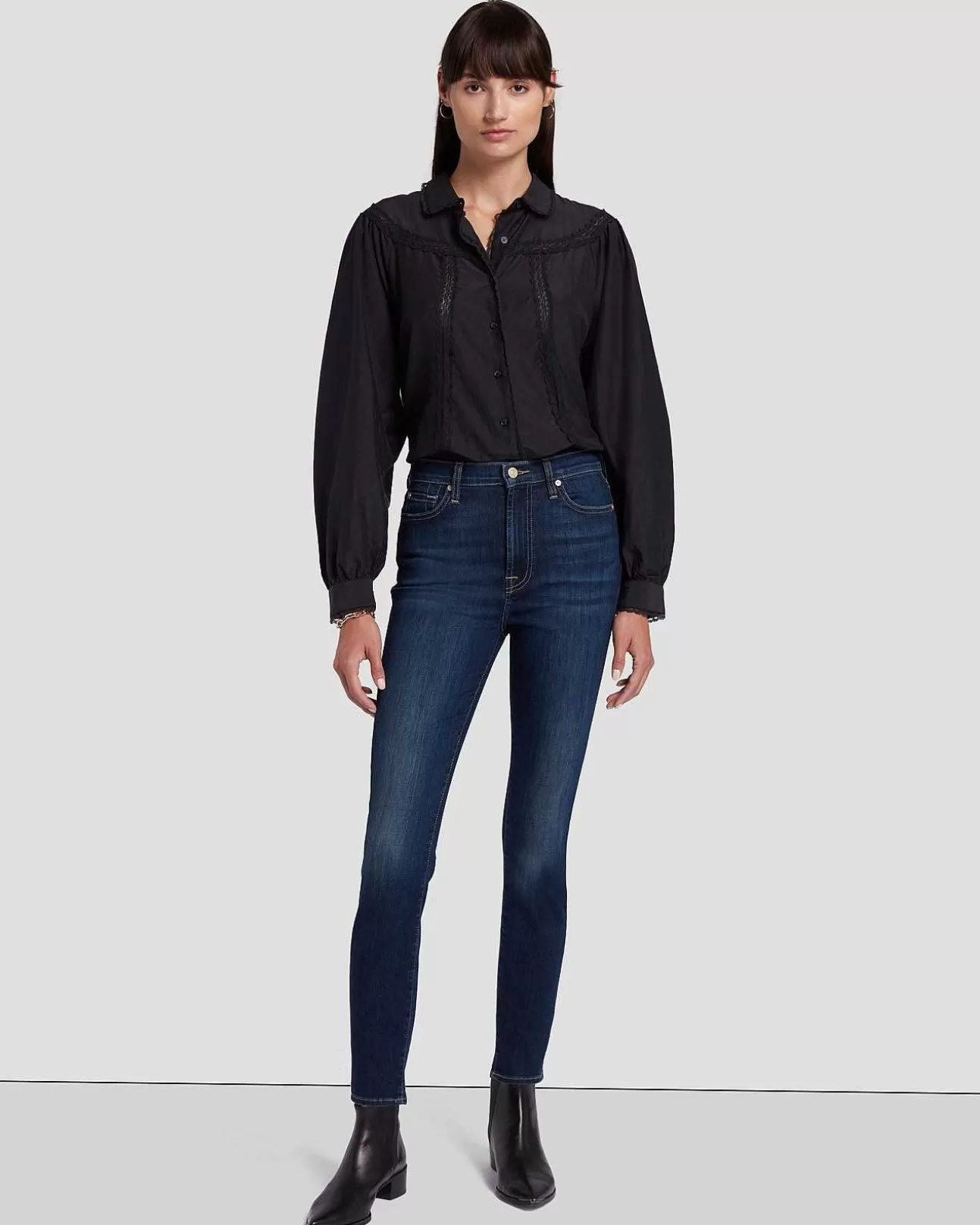 7 For All Mankind Ankle Skinny In Mit Hoher Taille Dian Store