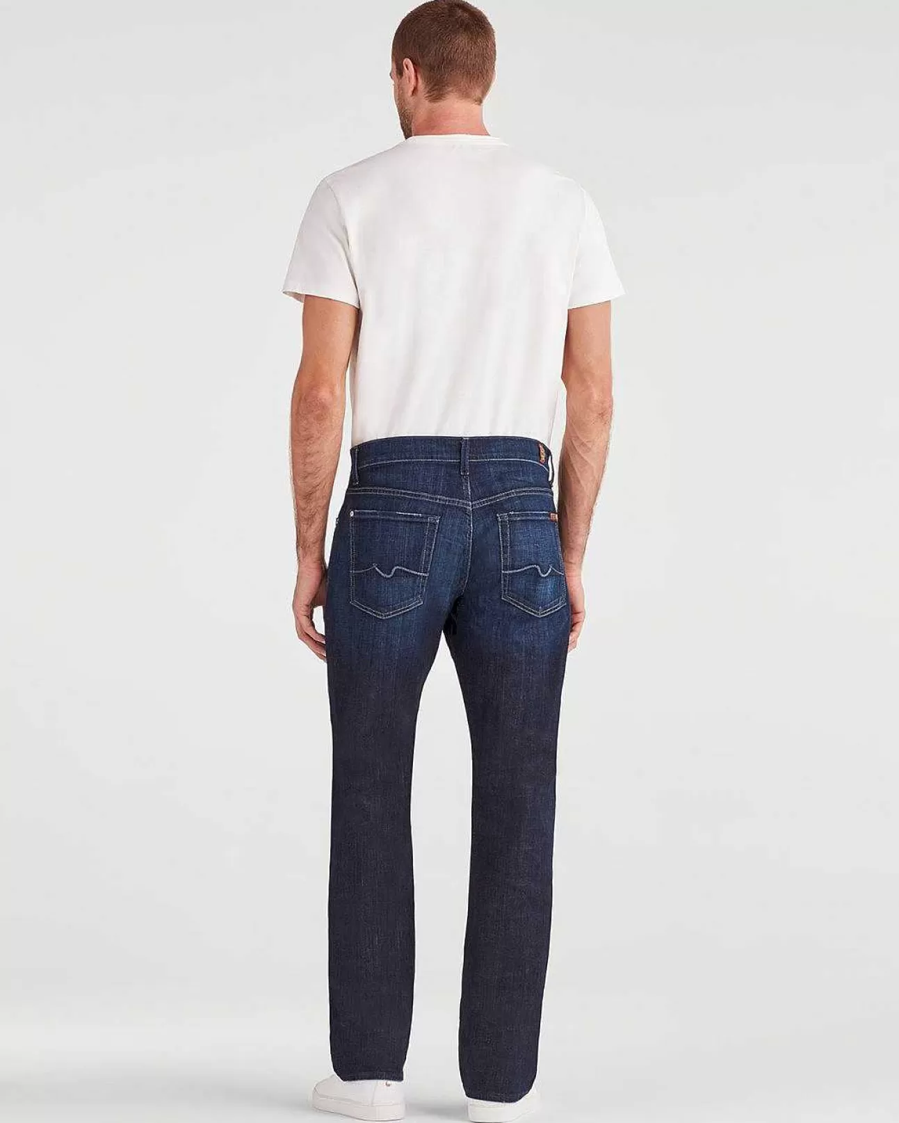 7 For All Mankind Austyn Entspannte Sich Direkt Hinein Los Angeles Dark Outlet