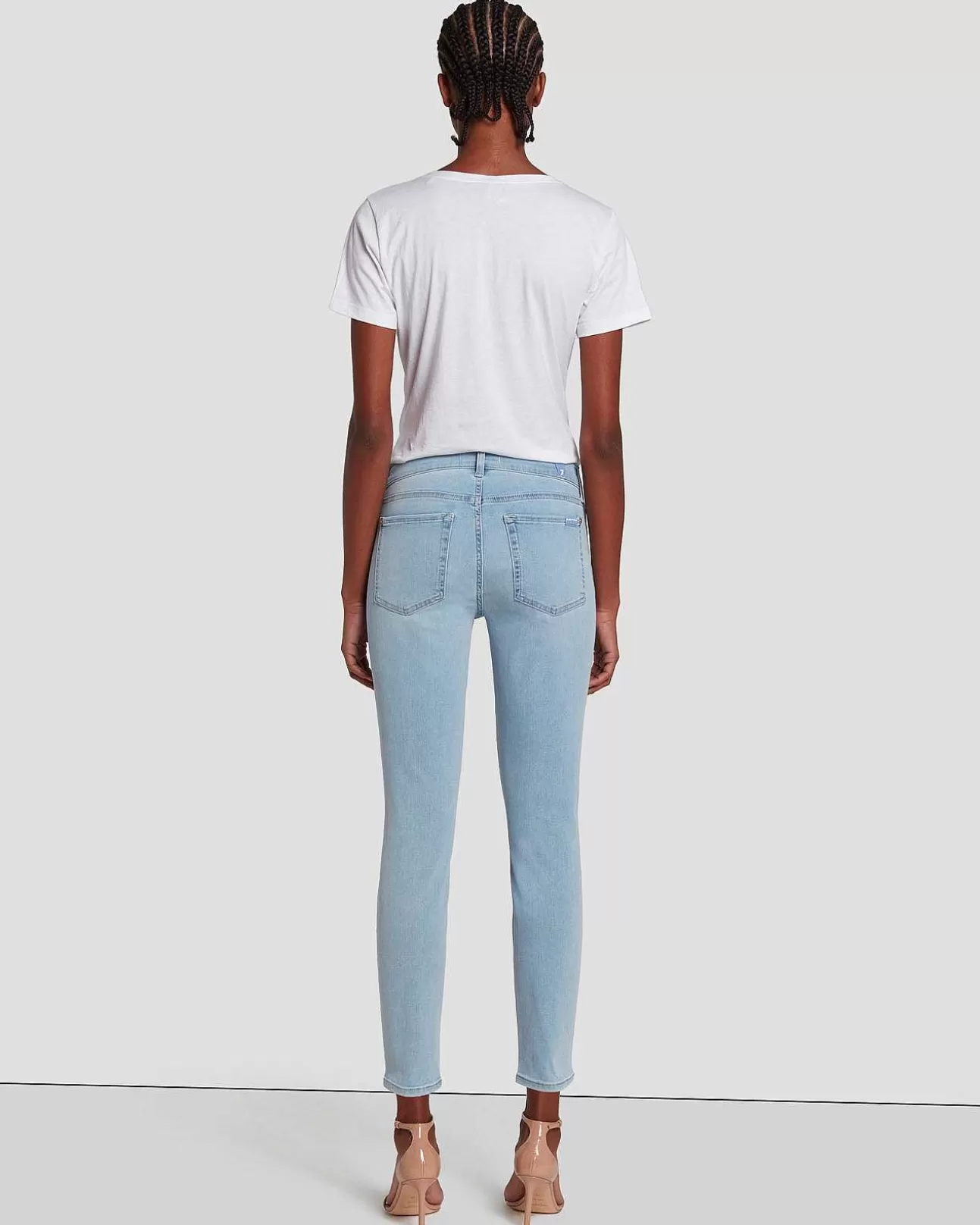 7 For All Mankind B(Air) Ankle Skinny In Fata Morgana Flash Sale