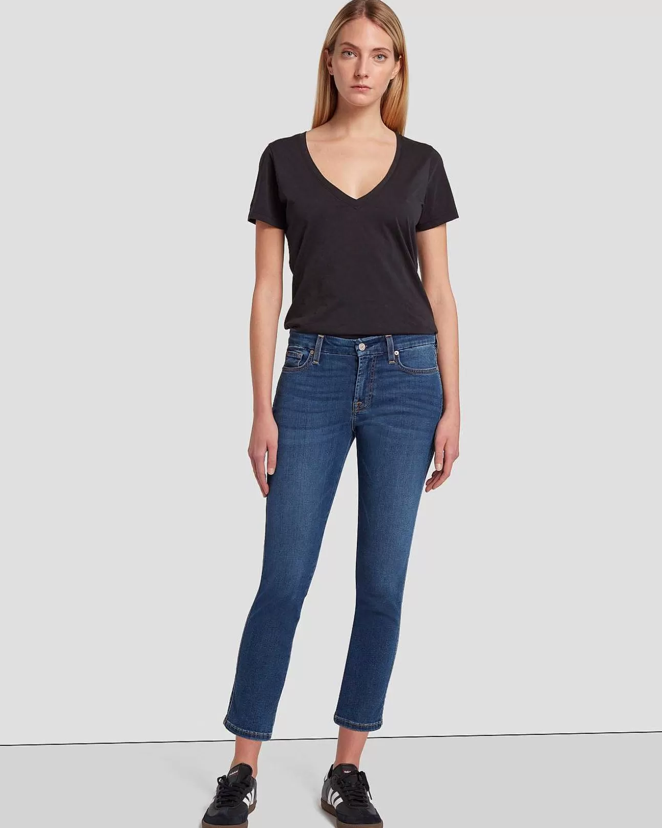 7 For All Mankind B(Air) Kimmie Ist Gerade Geschnitten Herzogin Cheap