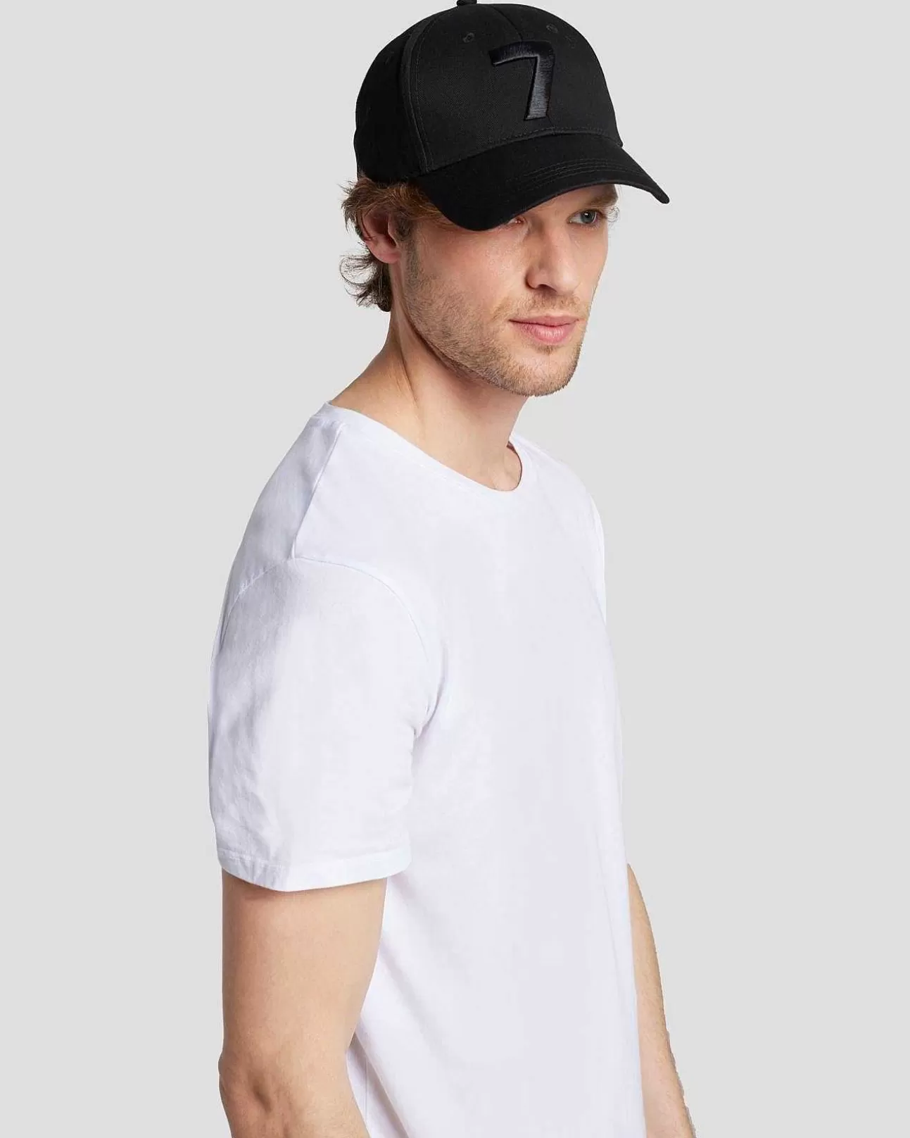 7 For All Mankind Baseballkappe In Schwarz Discount