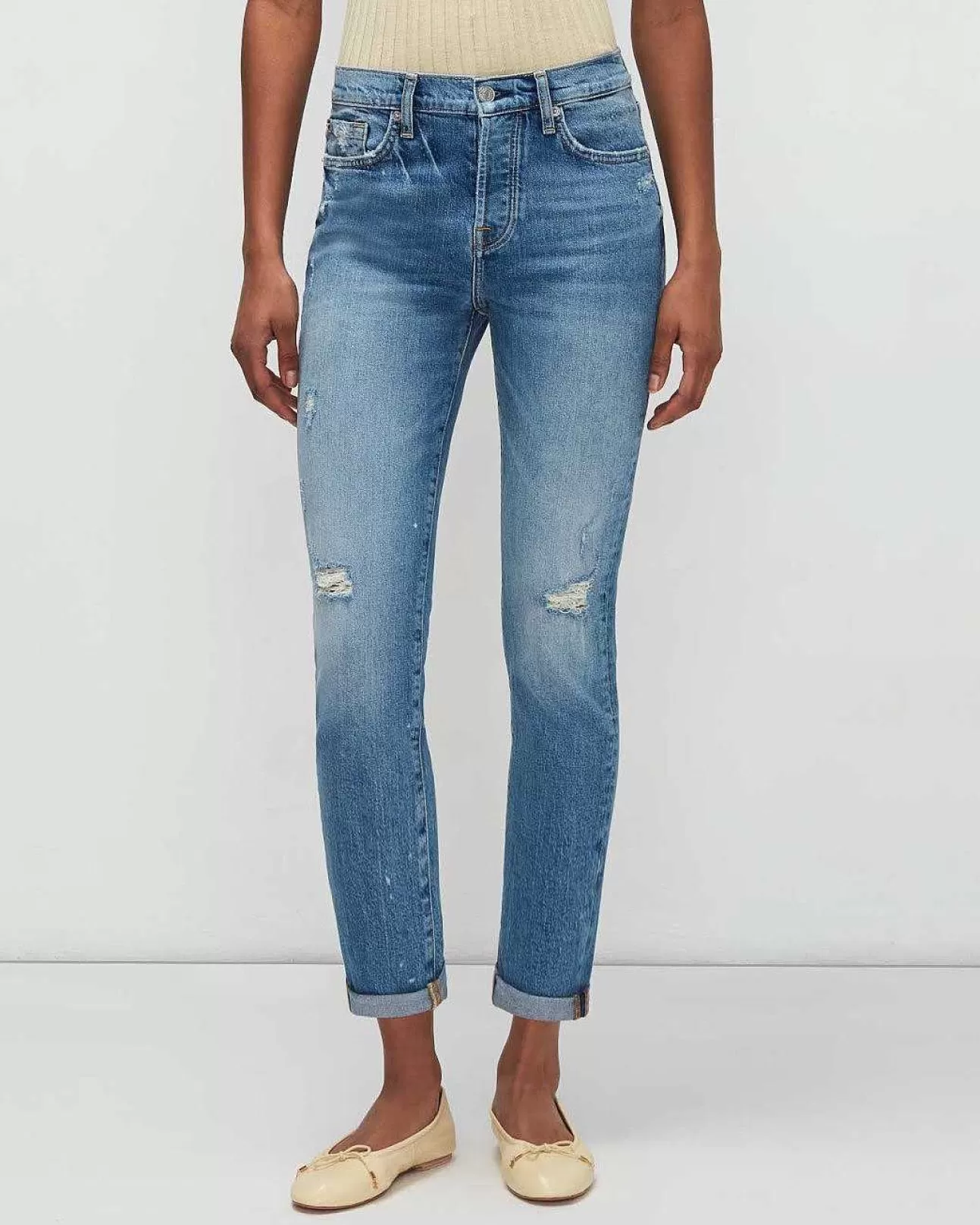 7 For All Mankind Beauty Denim Josefina Im Feigenblatt Figleaf De Flash Sale