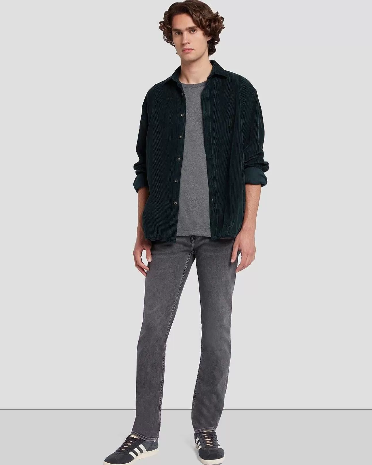 7 For All Mankind Cord-Overshirt In Jagergrun Clearance