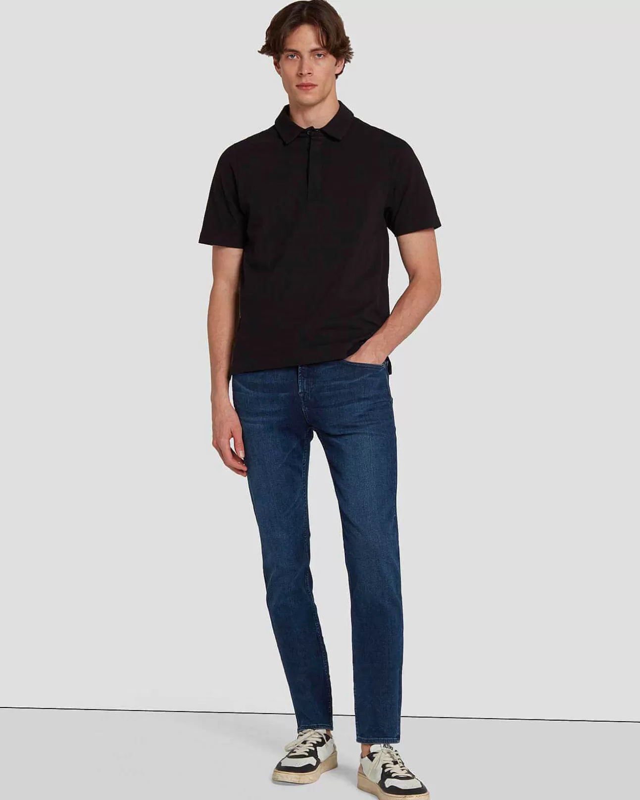 7 For All Mankind Earthkind Stretch Tek Slimmy In Rebus Outlet