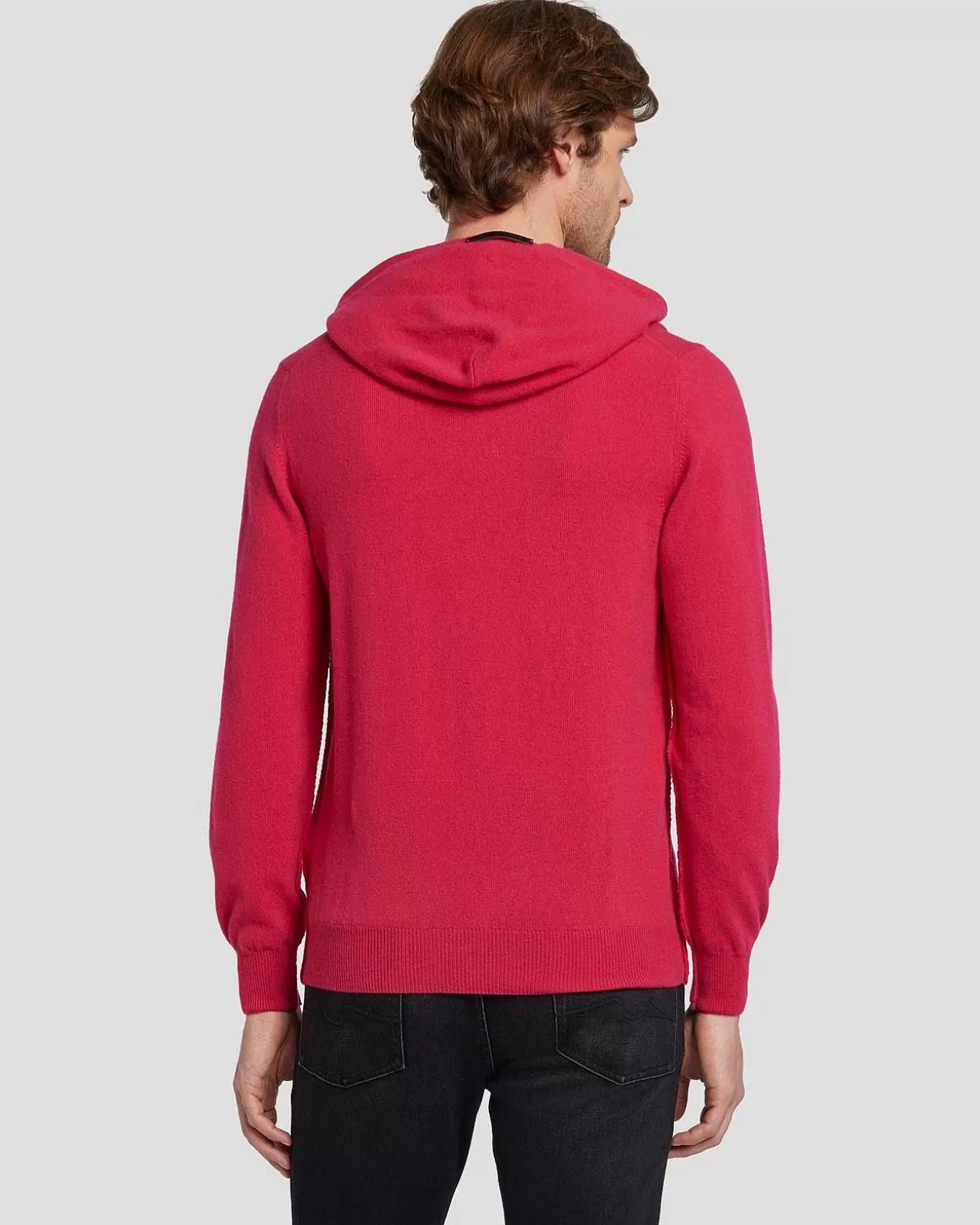 7 For All Mankind Kapuzenpullover Aus Kaschmir Himbeere Outlet