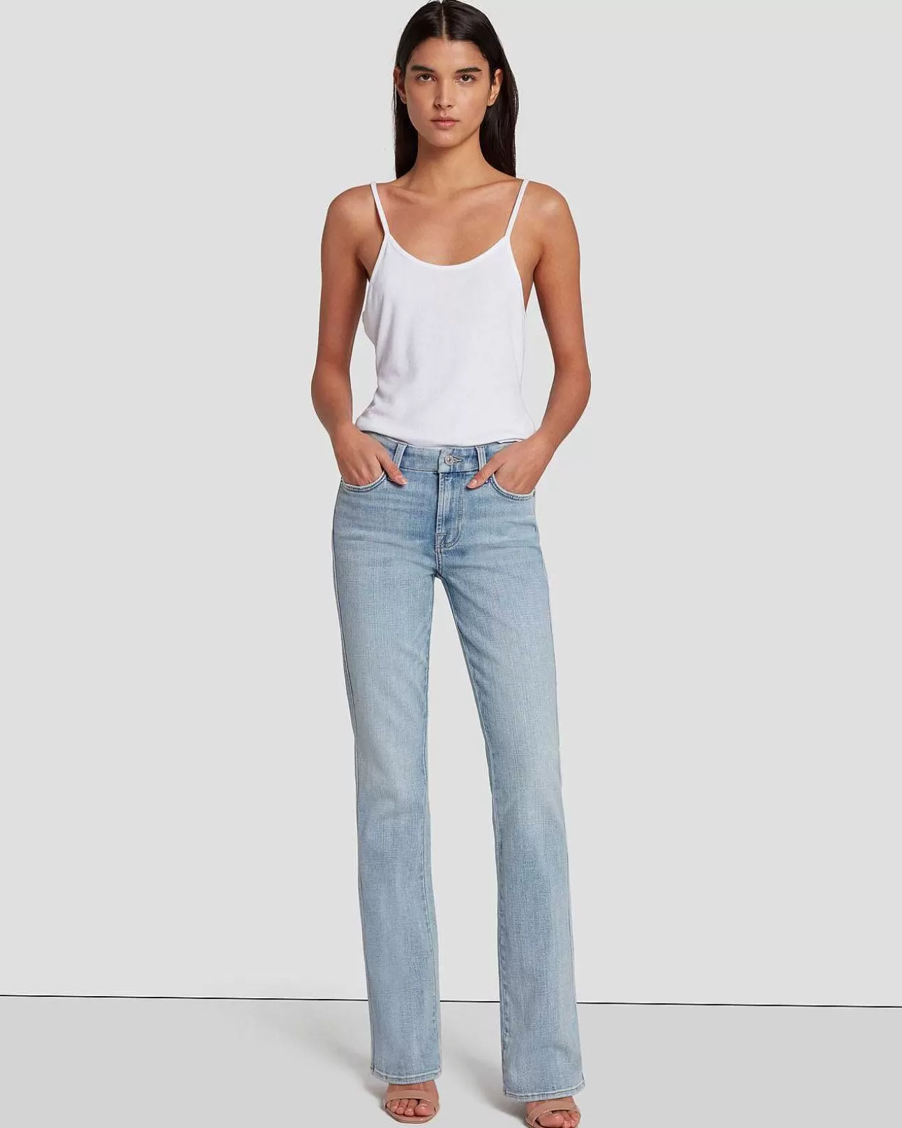 7 For All Mankind Kimmie Bootcut In Aus Gebrochenem Twill Coco Prive Store