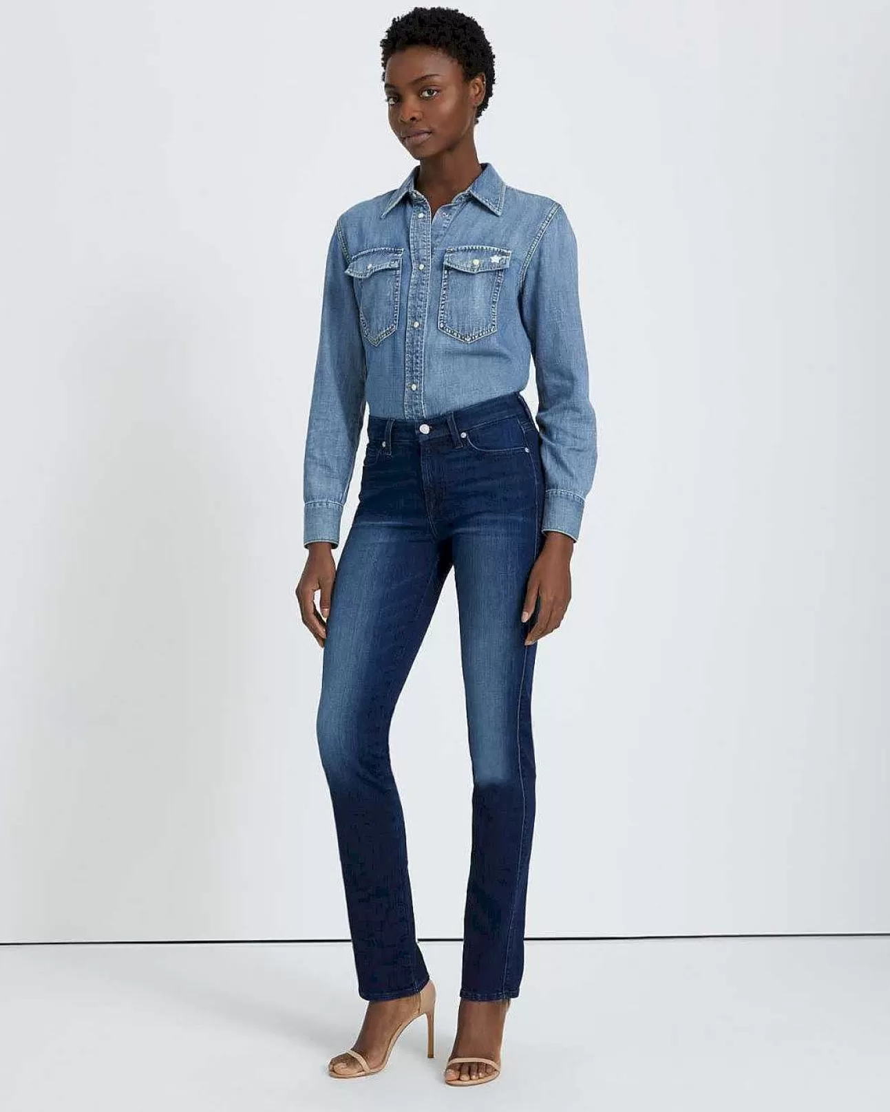 7 For All Mankind Kimmie Direkt Rein Dian Sale