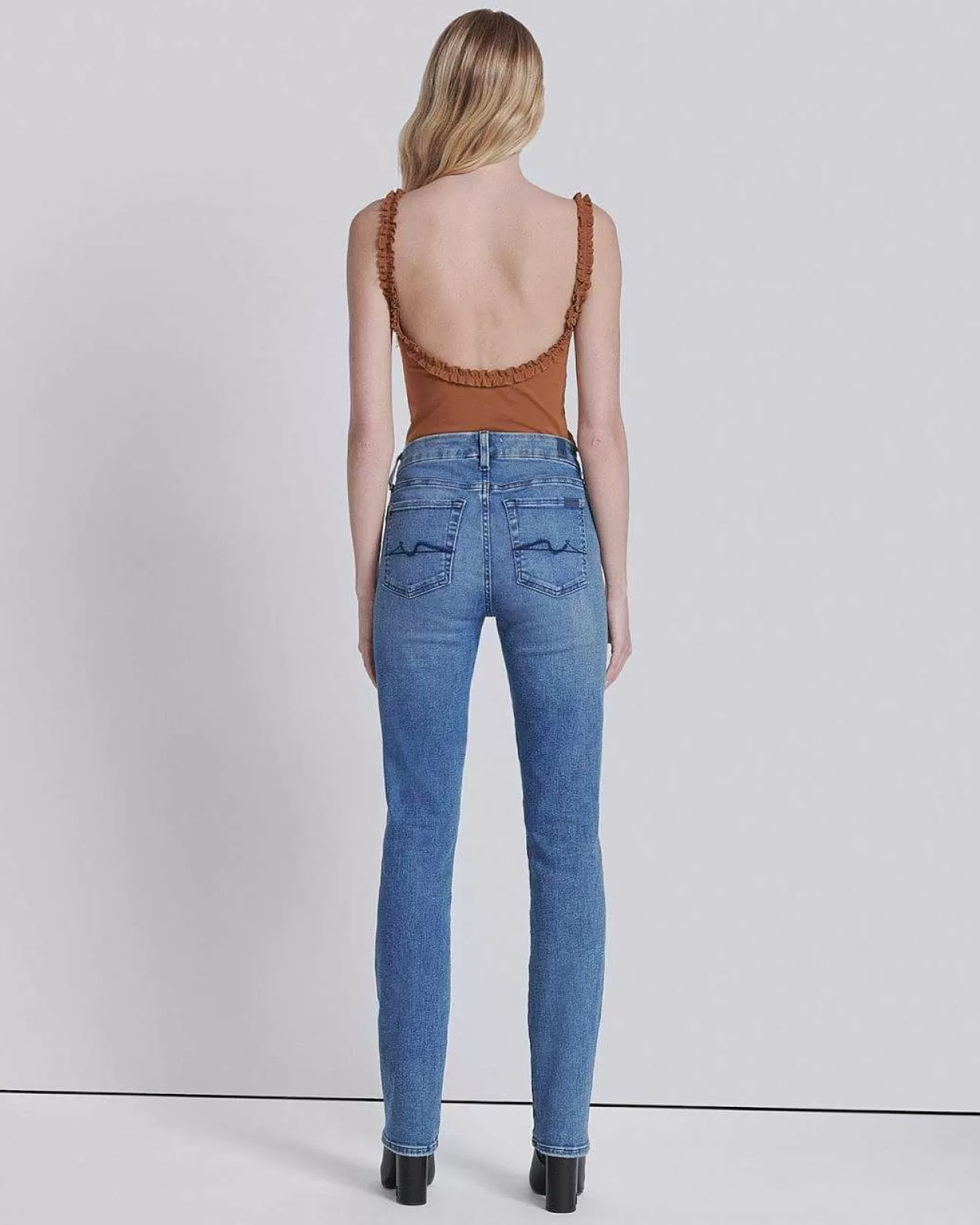 7 For All Mankind Kimmie Direkt Rein Dulce Discount