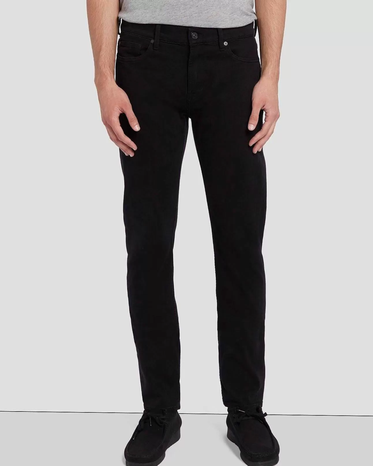 7 For All Mankind Linke Hand Paxtyn In Echtes Schwarz Store