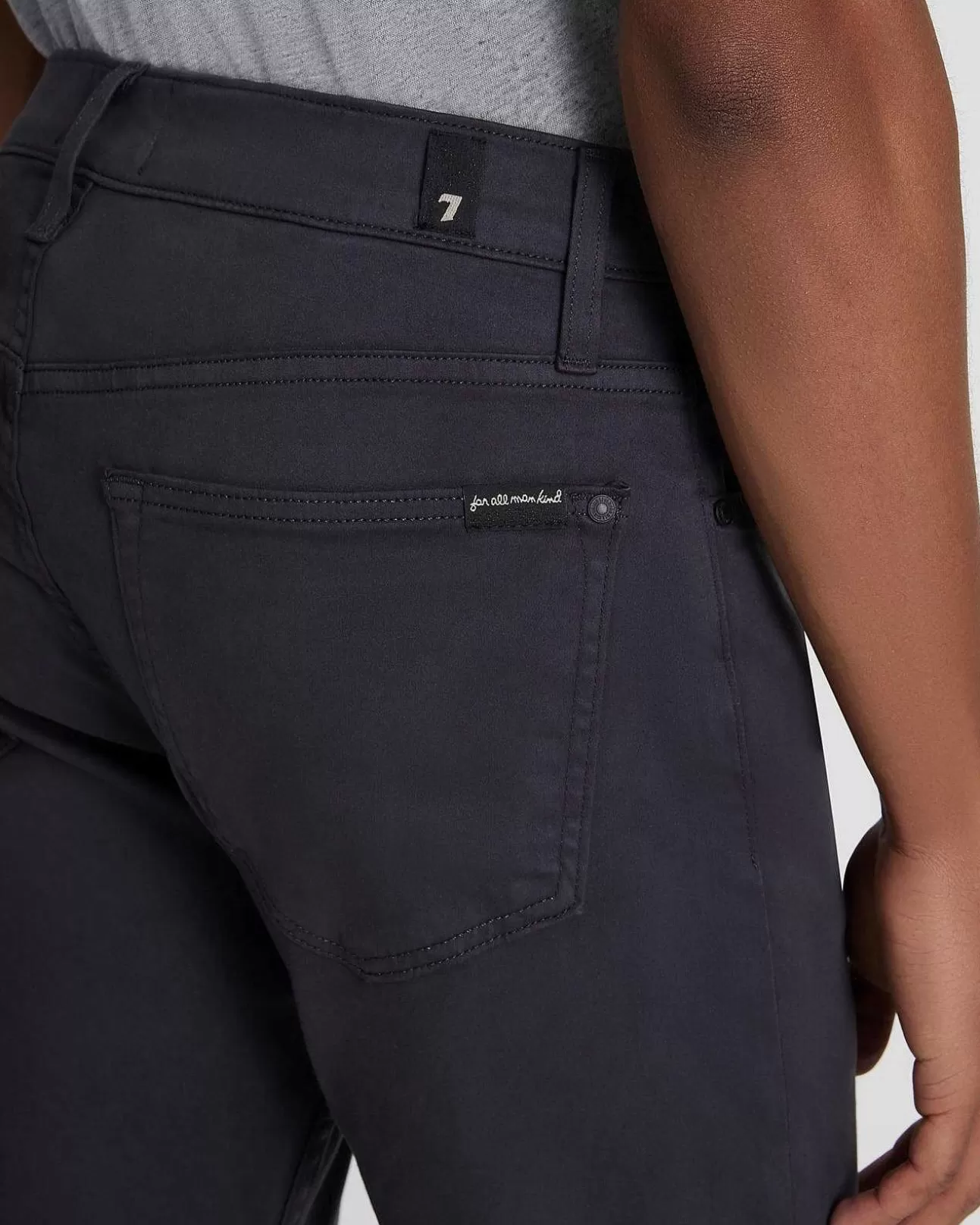 7 For All Mankind Luxe Performance Plus Paxtyn In Gunmetal Sale