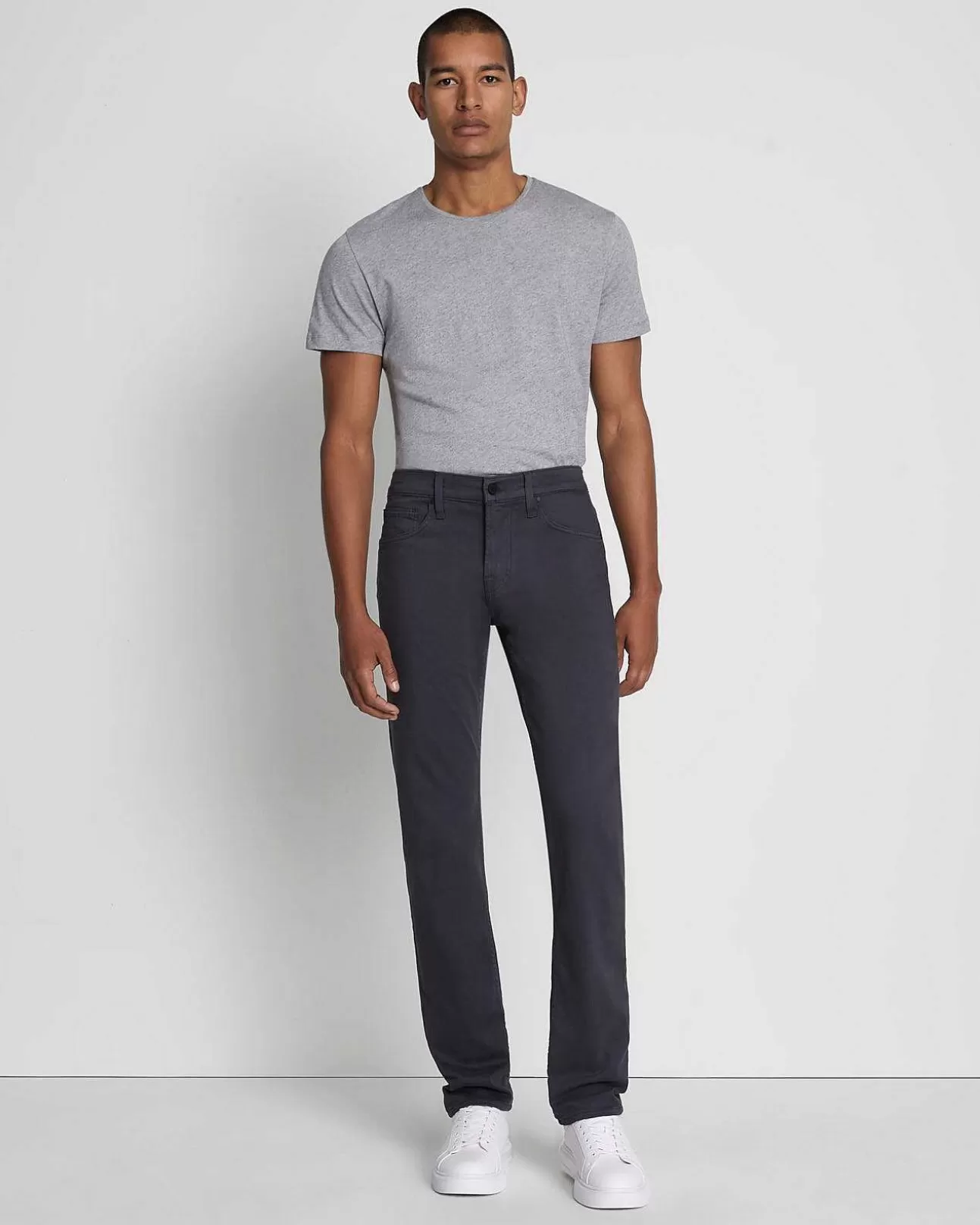 7 For All Mankind Luxe Performance Plus Slimmy In Gunmetal Outlet