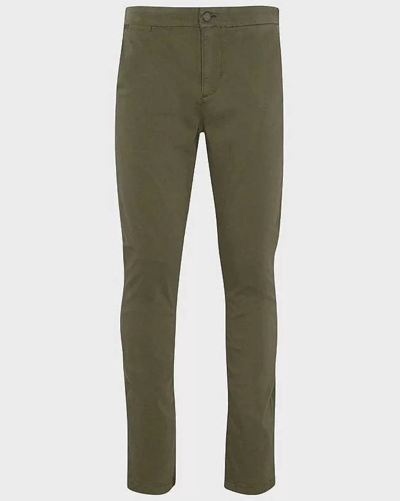 7 For All Mankind Luxe Performance Slimmy Tapered Chino In Satin-Oliv New