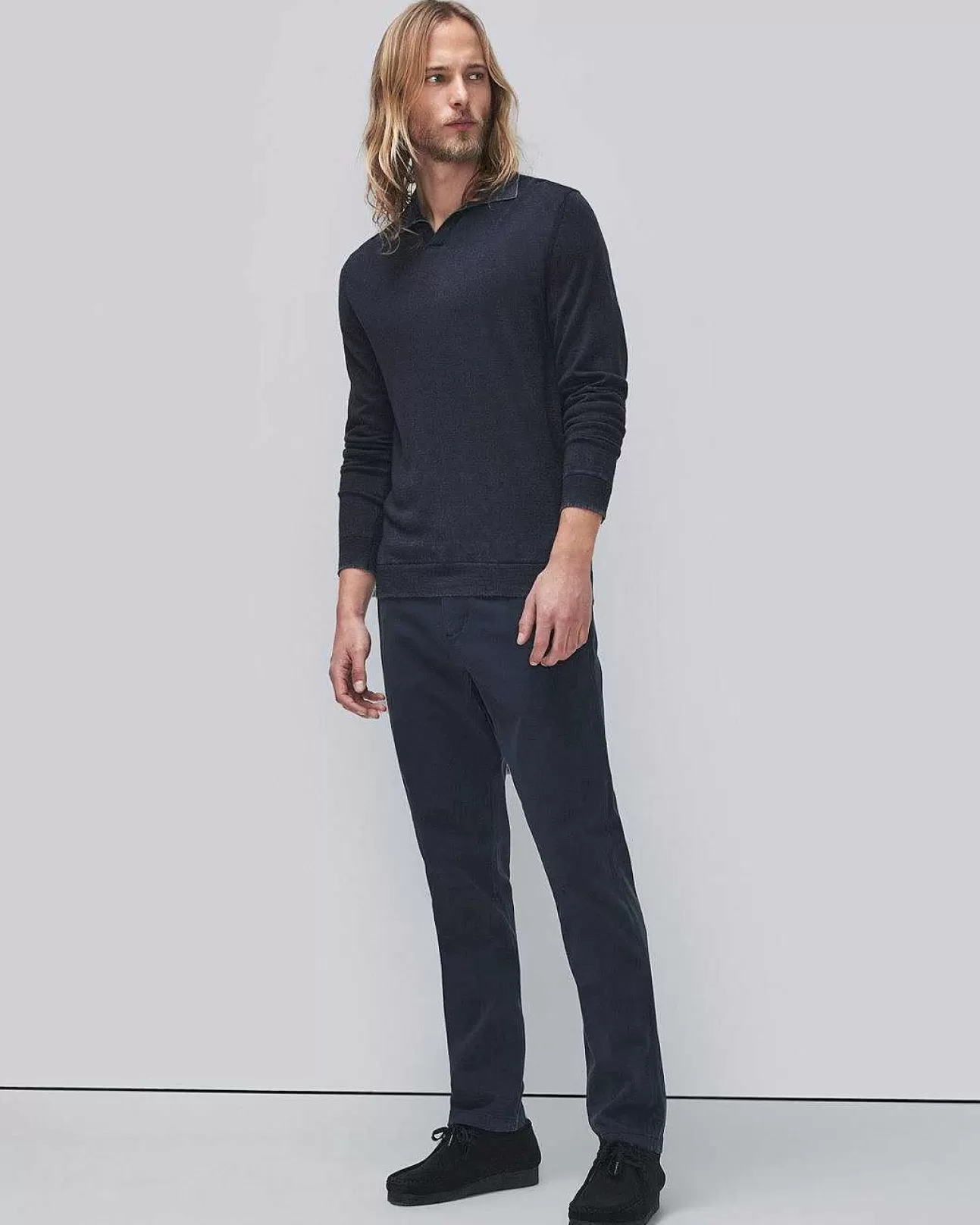 7 For All Mankind Luxe Performance Slimmy Tapered Chino In Marineblauer Satin Shop