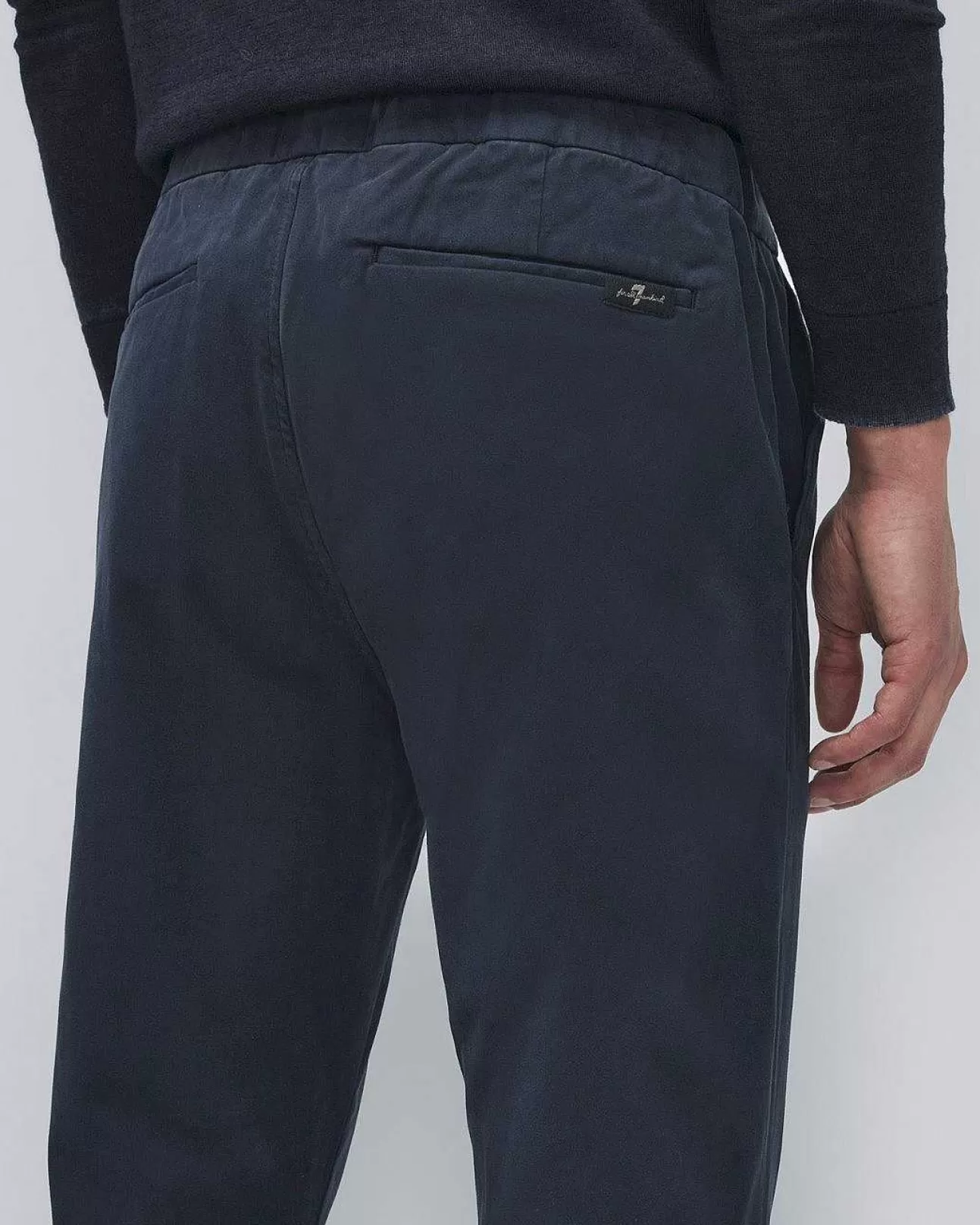 7 For All Mankind Luxe Performance Slimmy Tapered Chino In Marineblauer Satin Shop