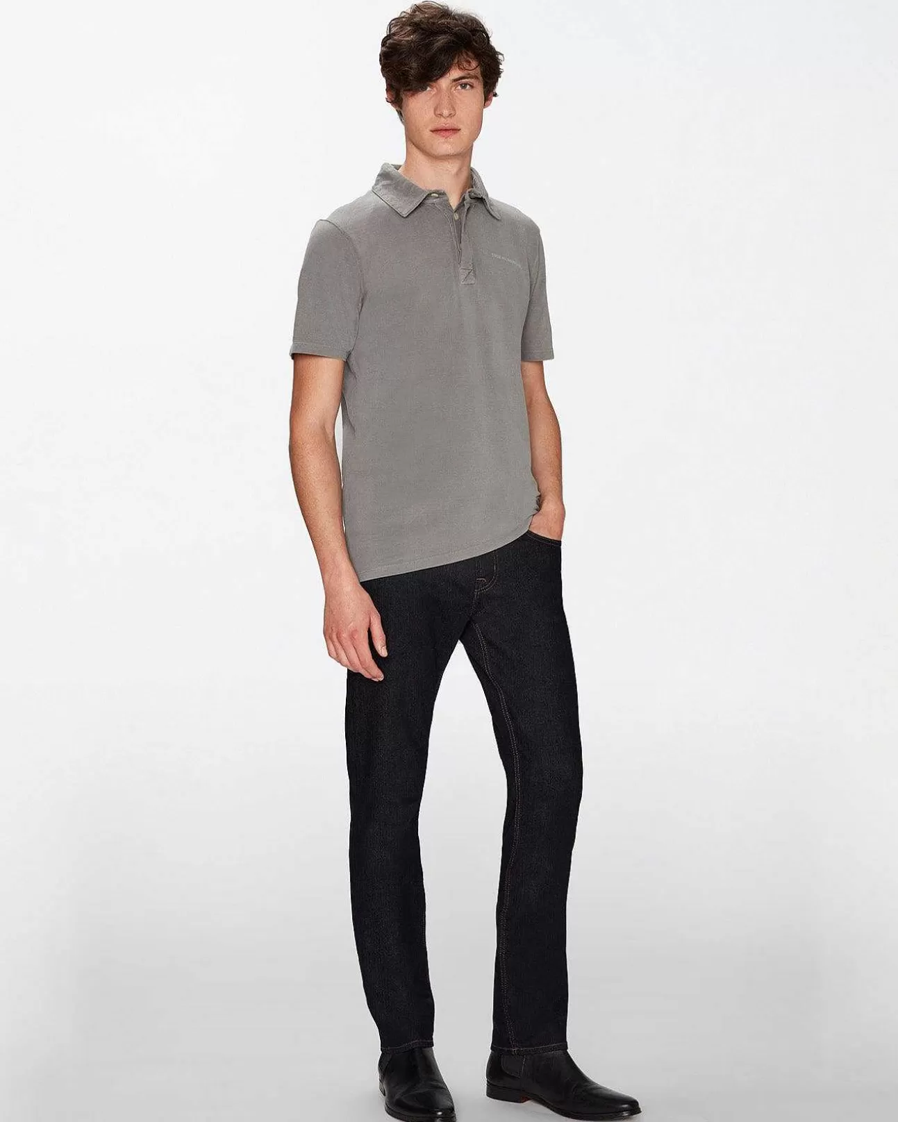 7 For All Mankind Luxuriose Leistung Direkt Rein Blau Ausspulen Best Sale