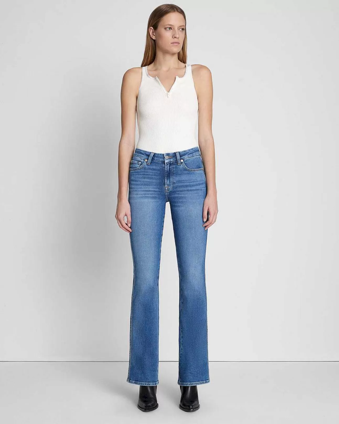 7 For All Mankind Luxurioser Vintage-Kimmie-Bootcut Lyme Discount