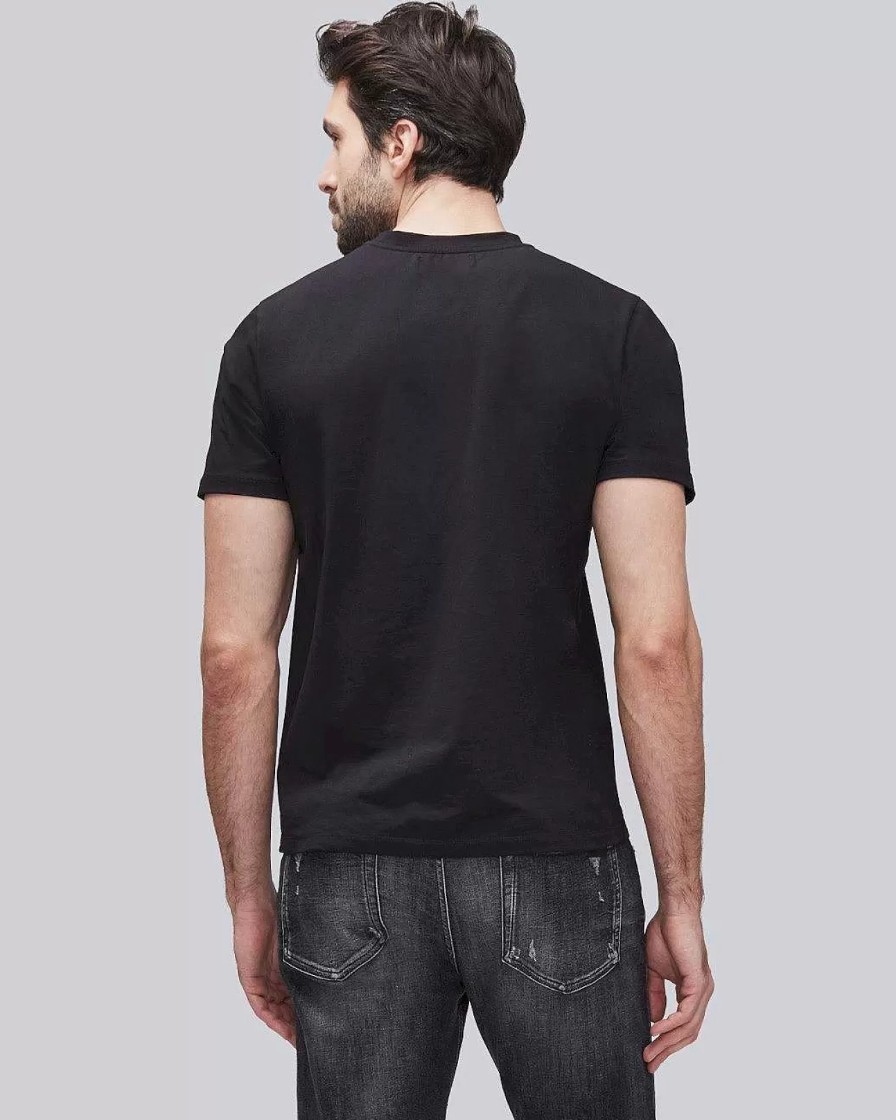 7 For All Mankind Luxurioses Performance-T-Shirt Schwarz Discount