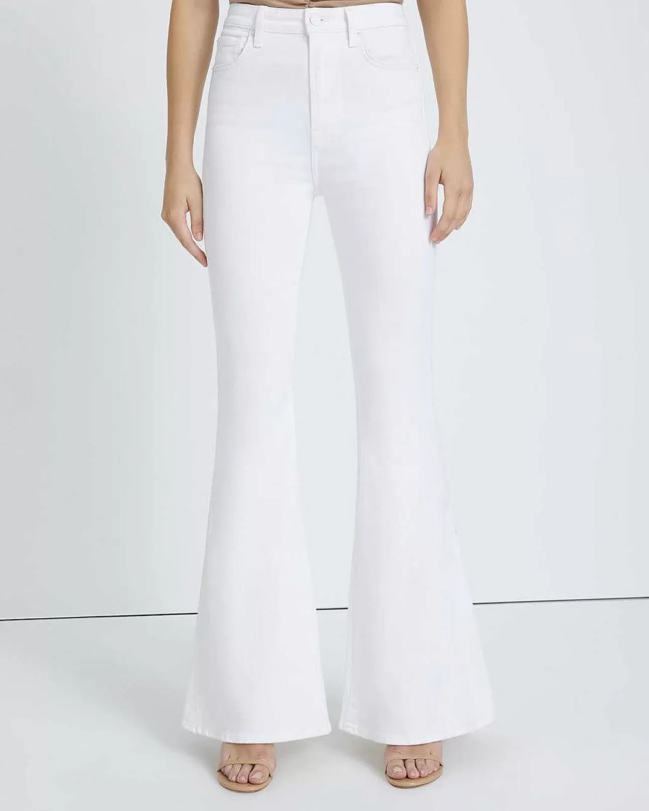 7 For All Mankind Mega Flare Jeans In Sauberes Weis Fashion