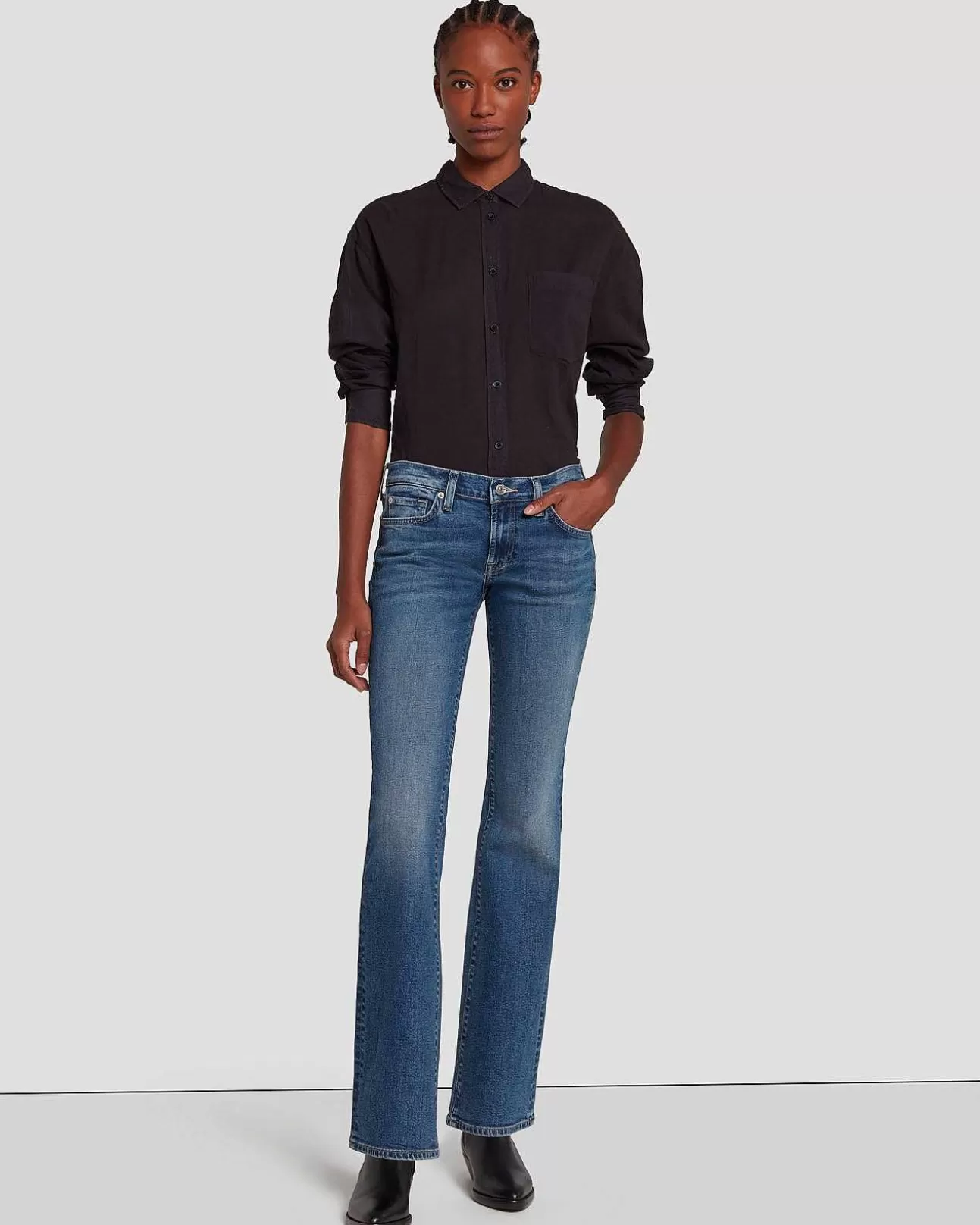 7 For All Mankind Original Bootcut In New York Dark Hot