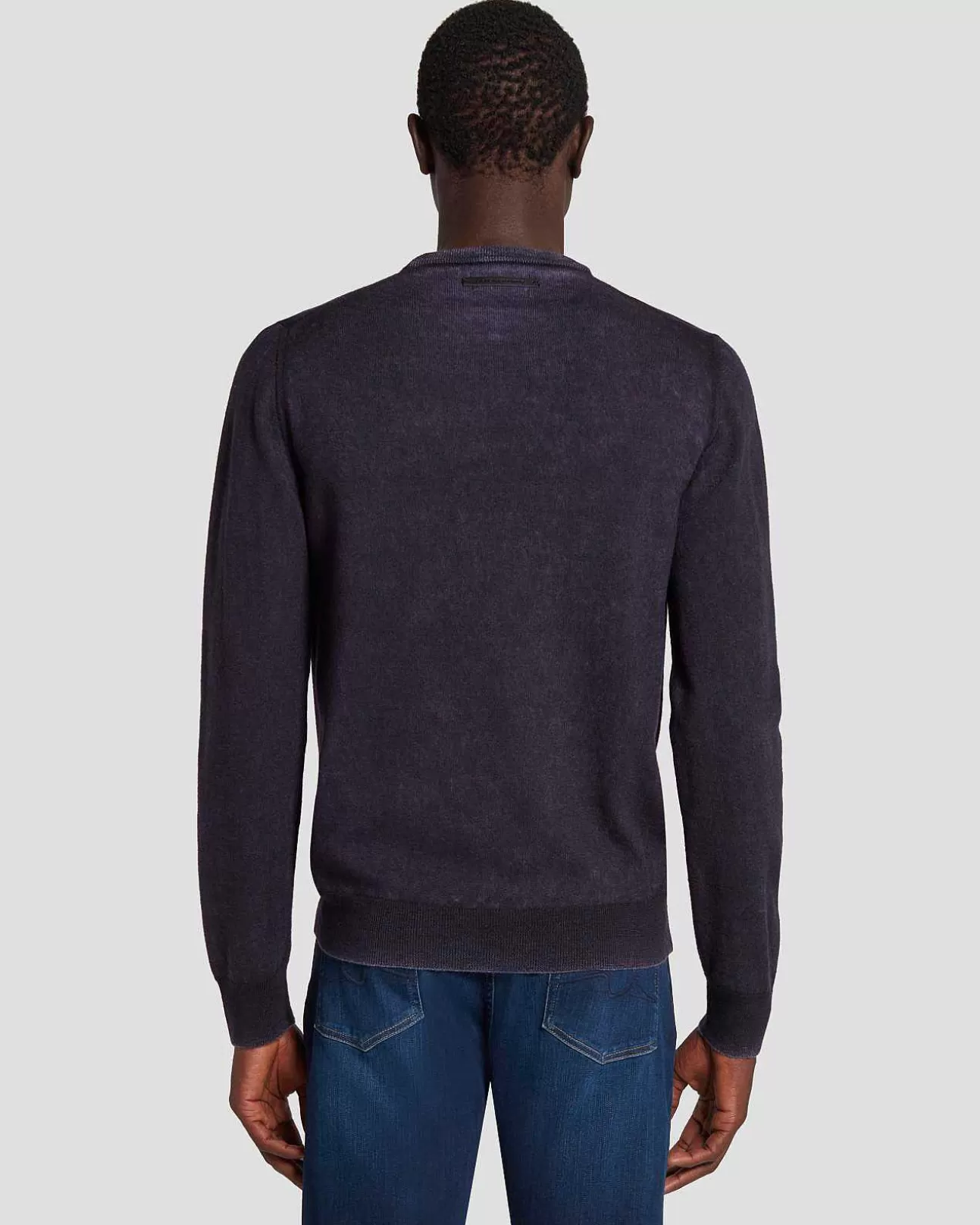 7 For All Mankind Pullover Aus Merinowolle Marine Best