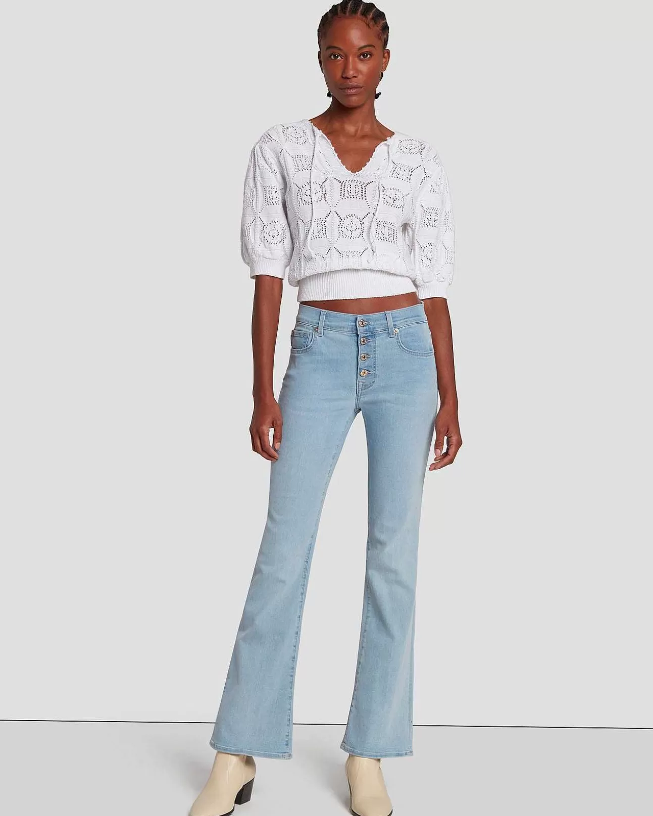 7 For All Mankind Tailorless B(Air) Bootcut In Fata Morgana Sale