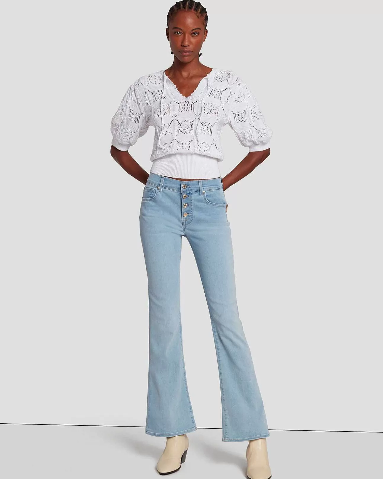 7 For All Mankind Tailorless B(Air) Bootcut In Fata Morgana Sale