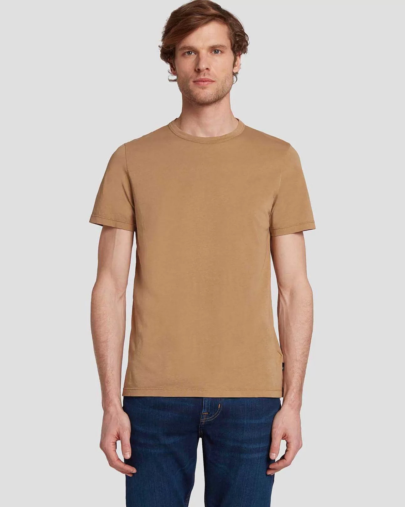 7 For All Mankind T-Shirt Aus Federleichter Baumwolle Flussbett Hot