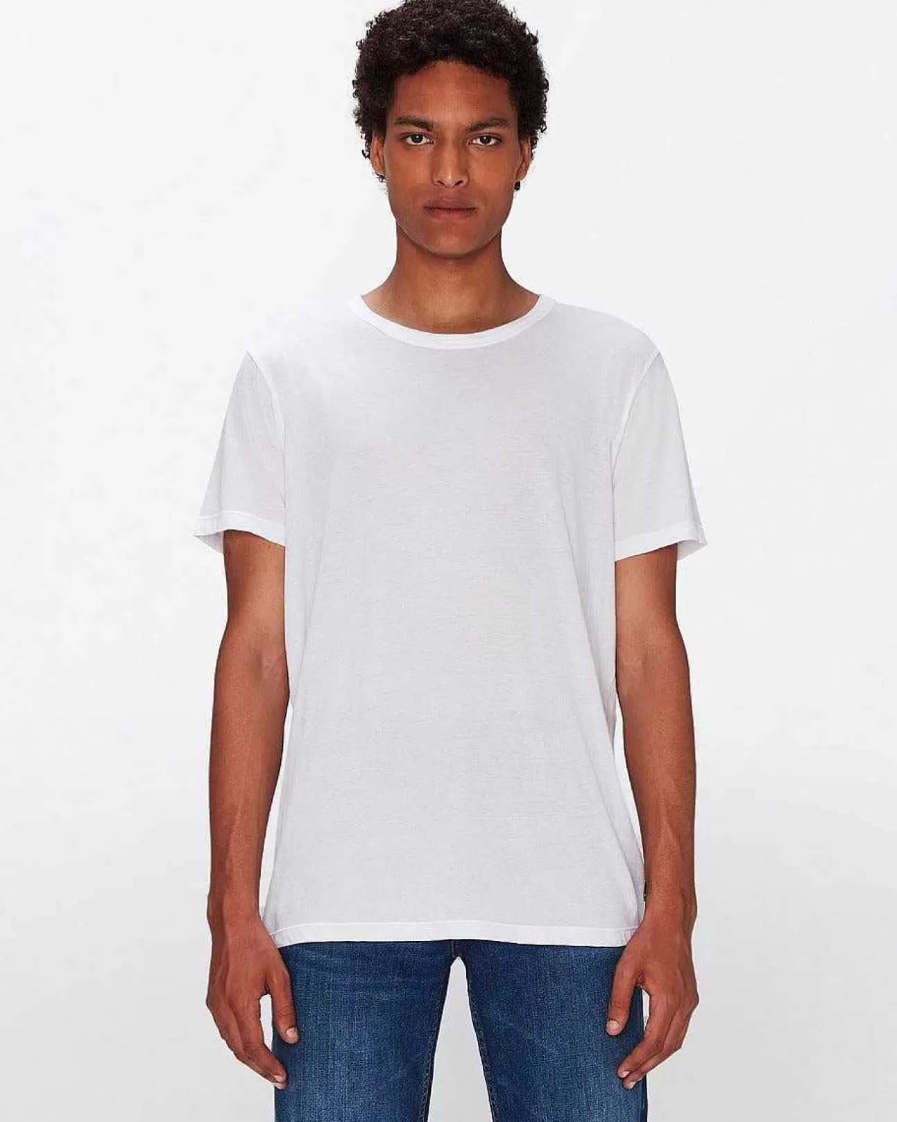 7 For All Mankind T-Shirt Aus Federleichter Baumwolle Weis Cheap