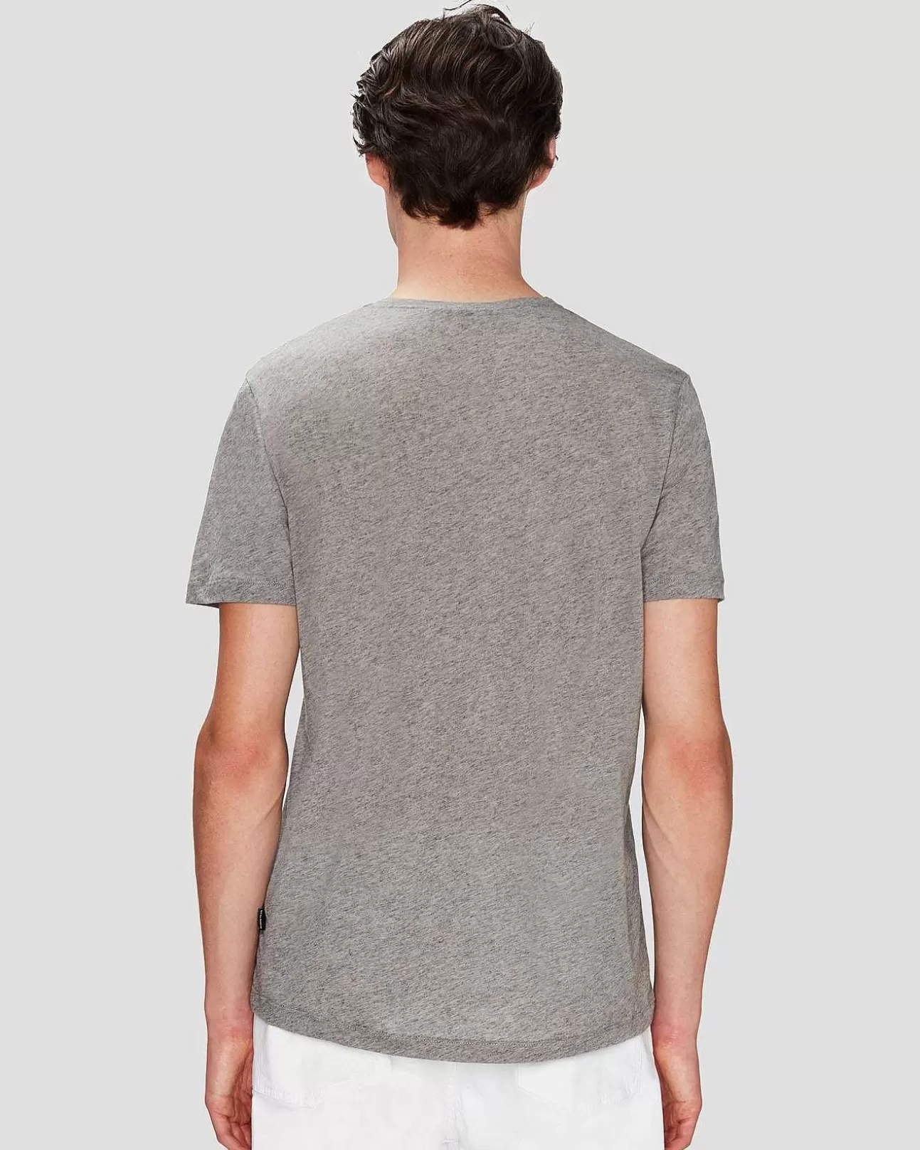 7 For All Mankind T-Shirt Aus Kaschmirmischung Heather Grey Hot