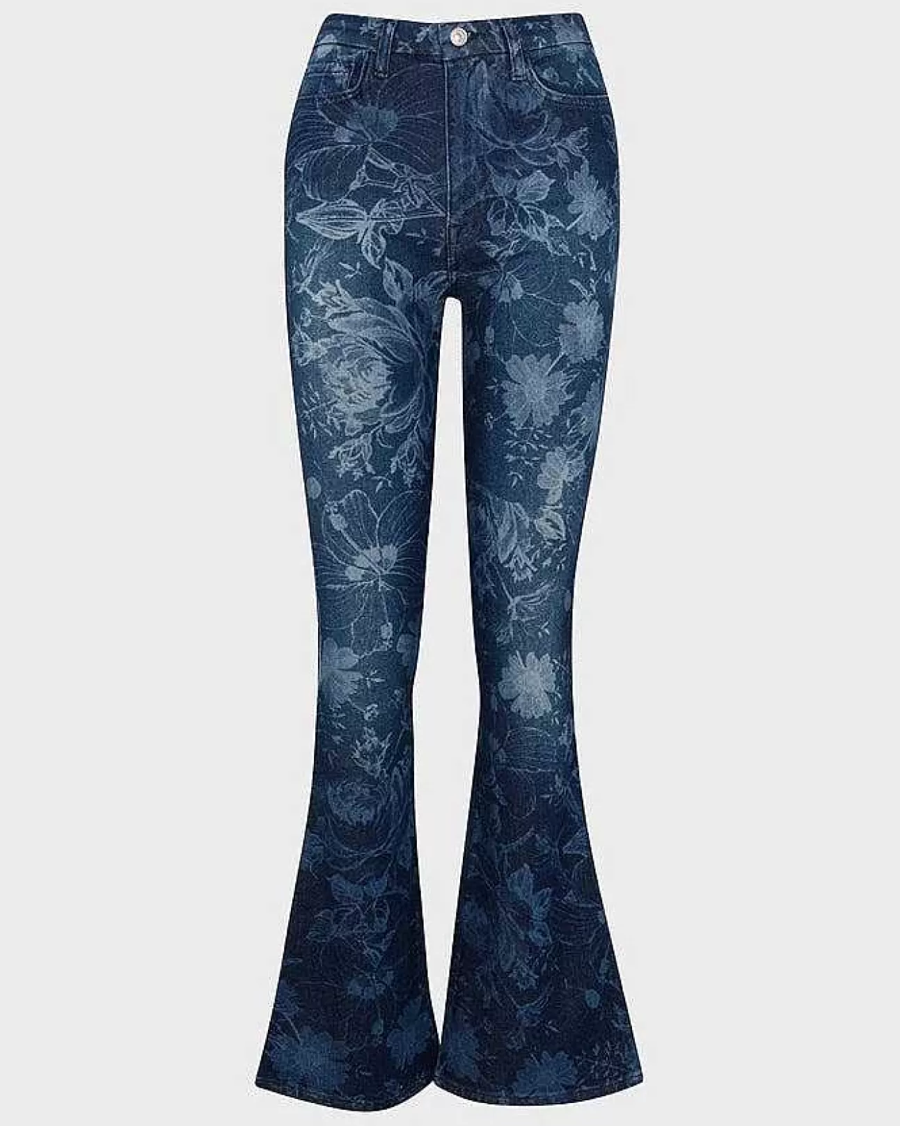 7 For All Mankind Ultra High Rise Skinny Bootcut In Marchenhaftes Blumen-Indigo Cheap