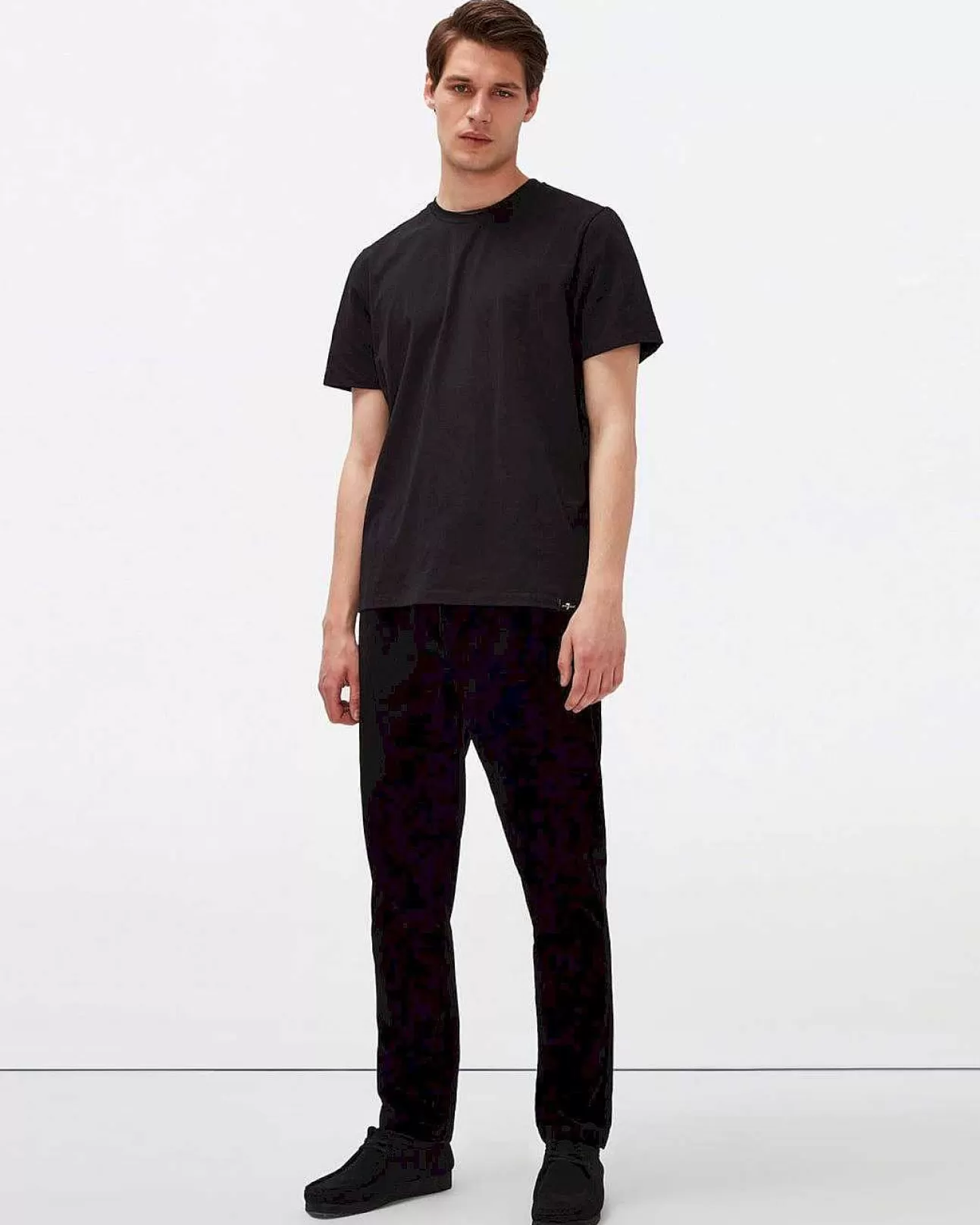 7 For All Mankind Warme Twill-Jogger-Chino Schwarz Cheap